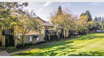From your patio, enjoy views of our private park or beautifully landscaped grounds!
